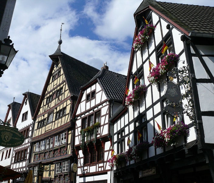 Typical for Germany and France medieval frame houses