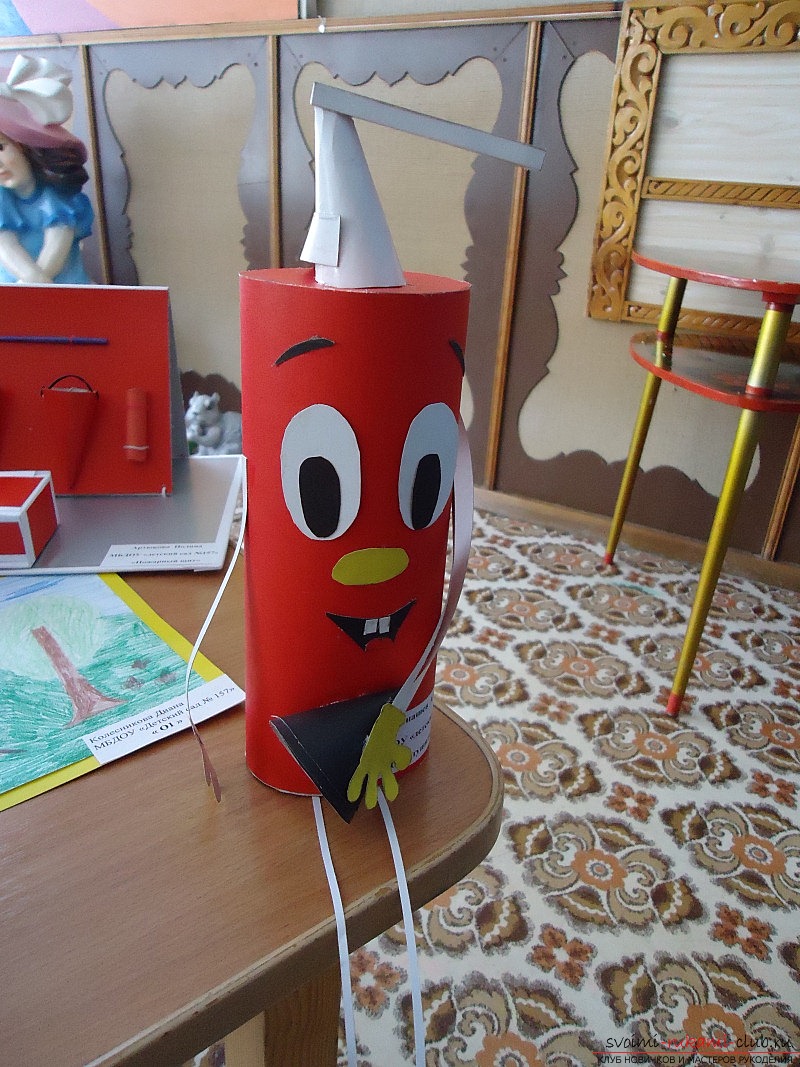 Beautiful solutions for crafts for the fire safety contest, photos .. Photo # 2
