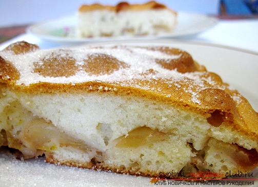 A delicious recipe for pie with kefir with your hands: a recipe and pictures of the dish. Picture №3