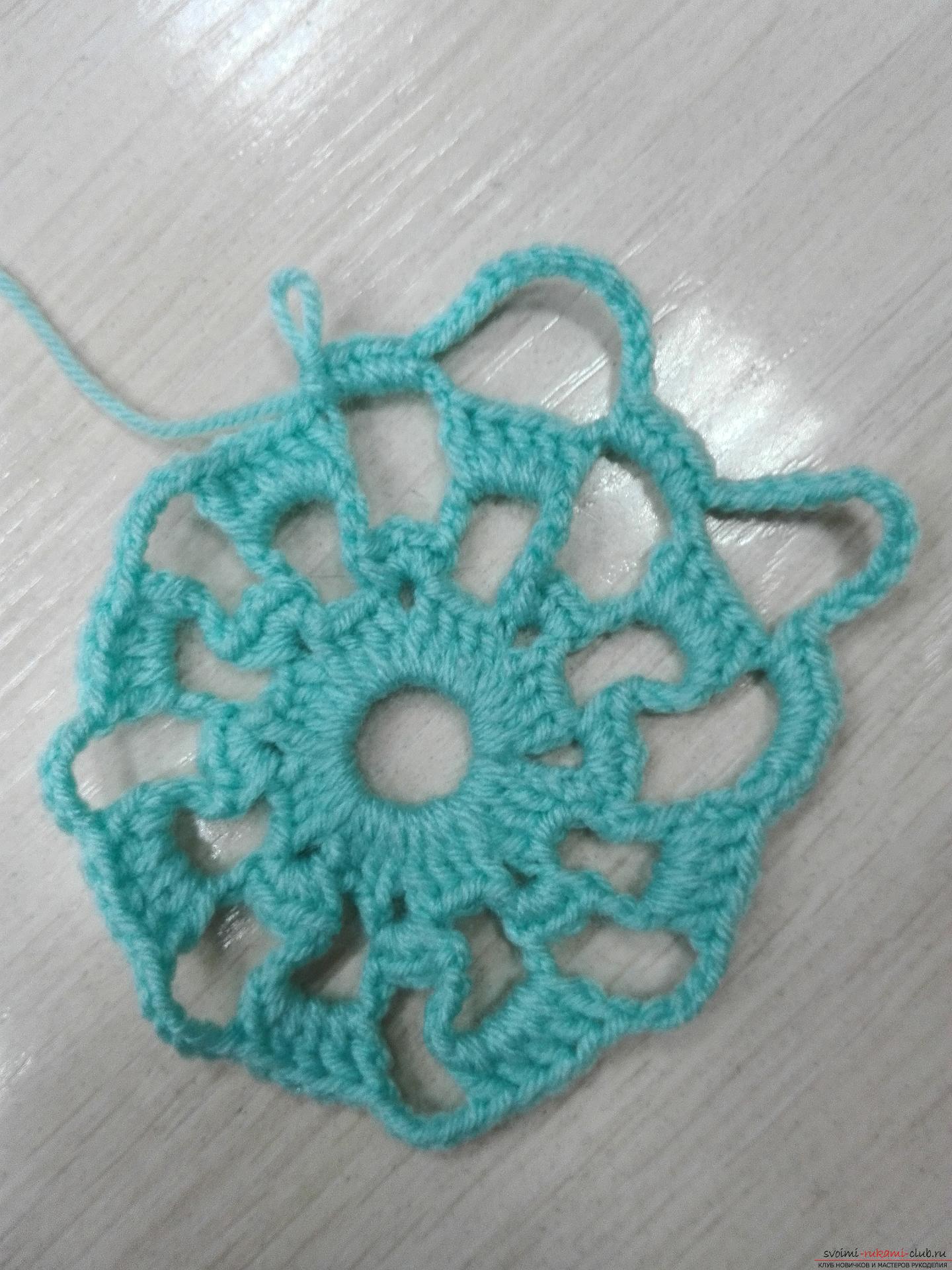 A master class on crocheting an openwork napkin will be clear even for beginners. Photo №8