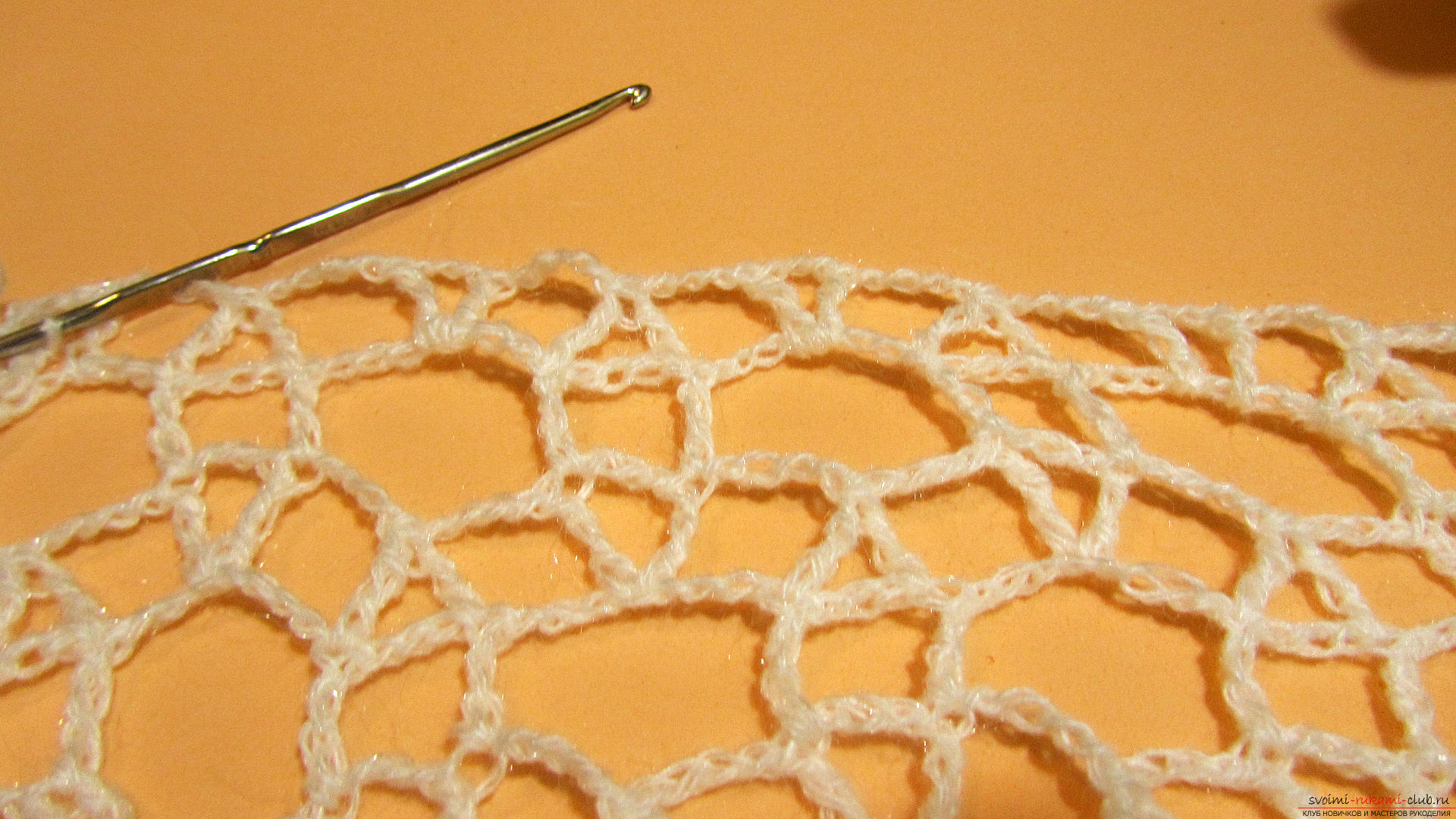 The master class is dedicated to knitting a beautiful stitch with a crochet. Photo №38