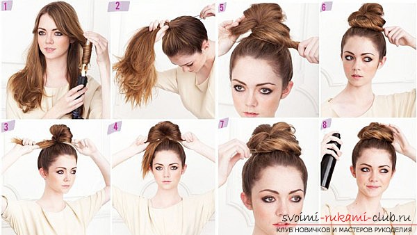 Create original and new hairstyles with their own hands with instructions and photos .. Picture №1