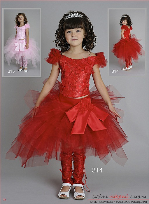 We make a tulle dress for a girl for a holiday: Magic and colored. Photo # 2