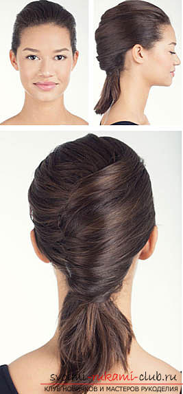 Make a beautiful everyday hairstyle with your own hands for medium-length hair. Photo №8
