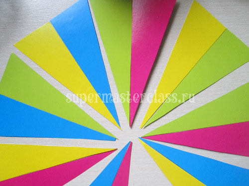 How to make two-color flags for birthday