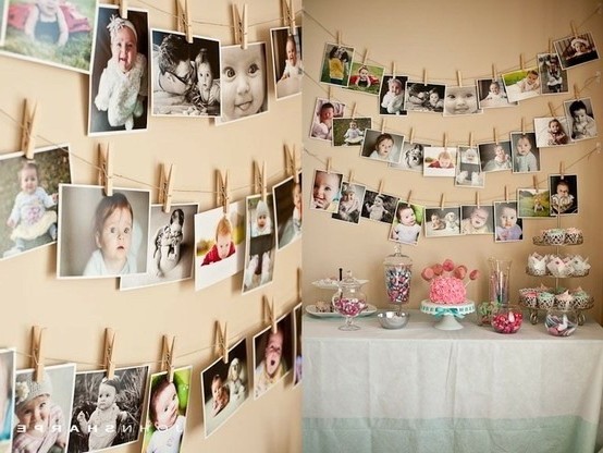 We decorate the apartment with family photos on March 8