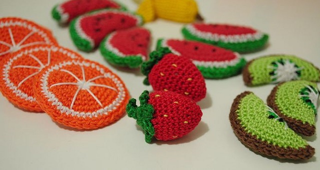 fruit vegetables crochet
