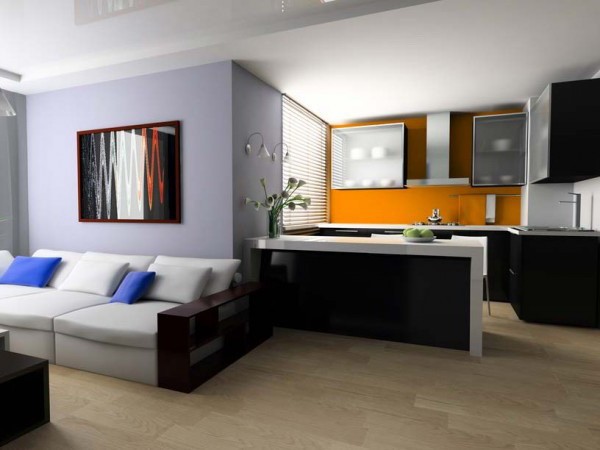 Barový pult v bytě: oddělíme obývací pokoj od kuchyně