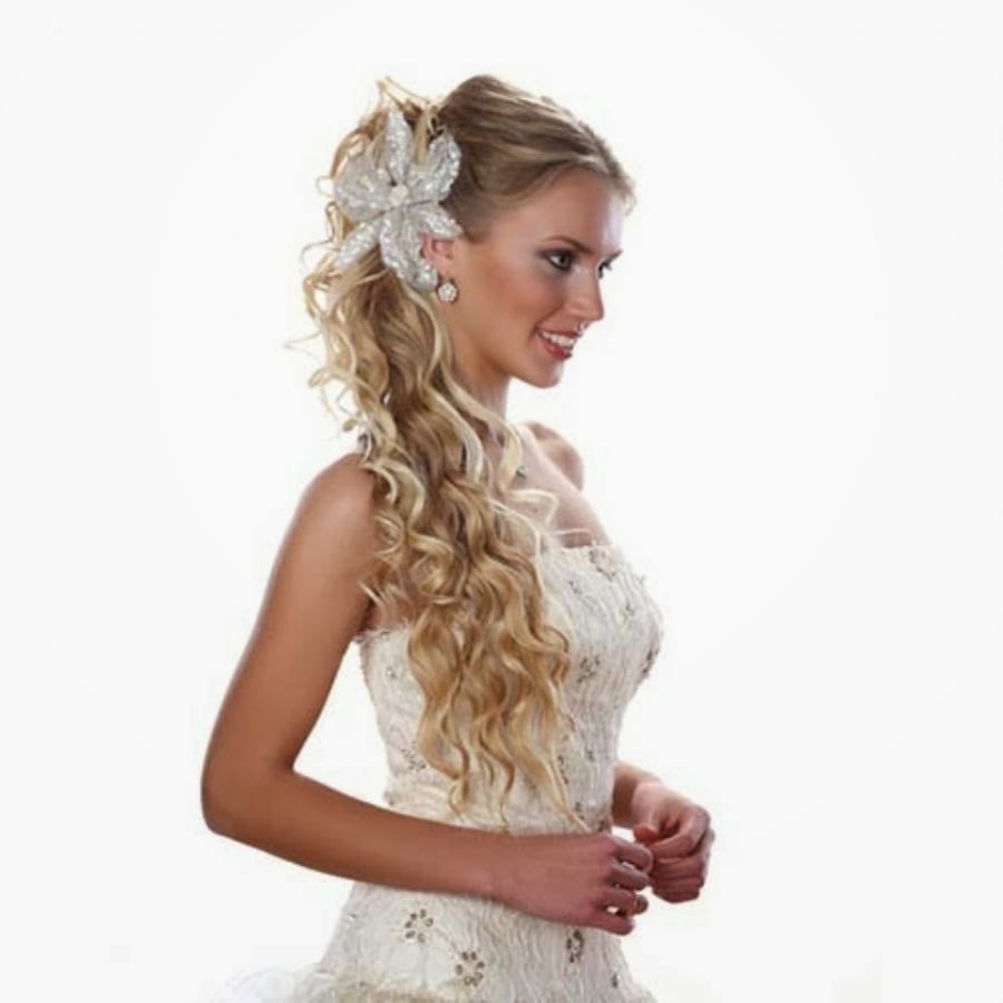 Wedding hairstyles for long hair. Picture №3