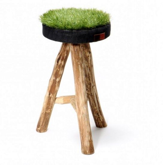 chair with grass grass stool collection