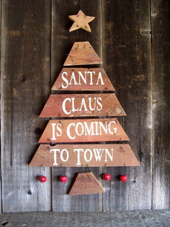 New Year's alternative to the Christmas tree from the planks
