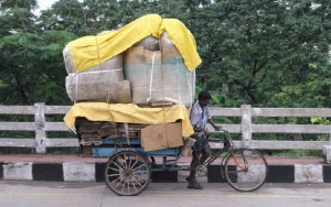 Cargo bicycle.
