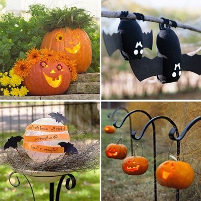Идеи за декорация на градина за Хелоуин