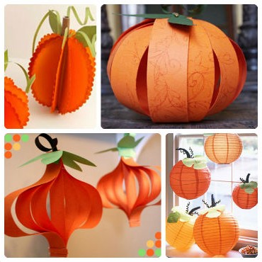 Paper pumpkins - simple, stylish, durable