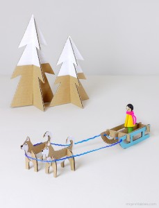 husky-sled-cardboard-toy-templates