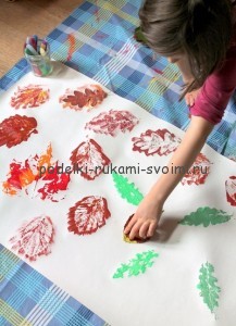 Interesting crafts from autumn leaves