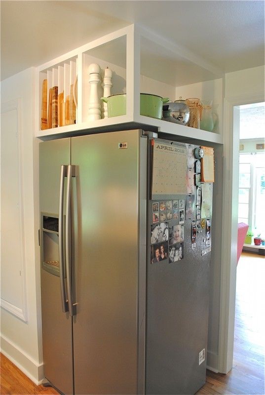 Space Above The Refrigerator Effectively, Above Fridge Storage Ideas