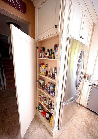 Огорожа холодильника меблями