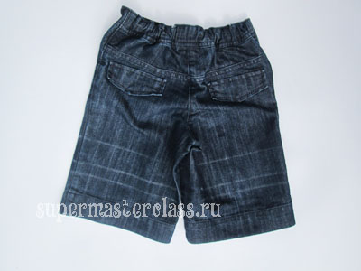 How to sew shorts from old jeans