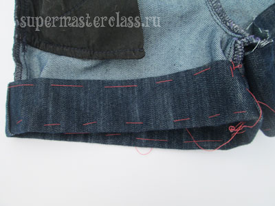 How to sew jeans shorts