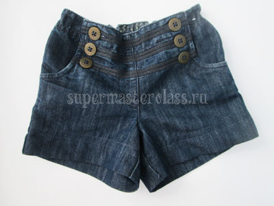 How to make fashionable jeans shorts