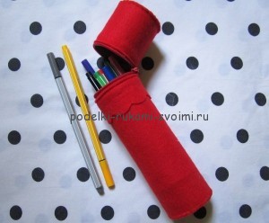 How to make a pencil case yourself 