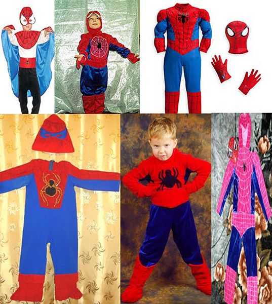 opcje kostiumów spiderman 