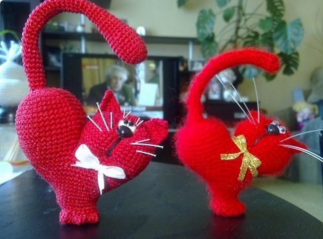 heart-cat crochet