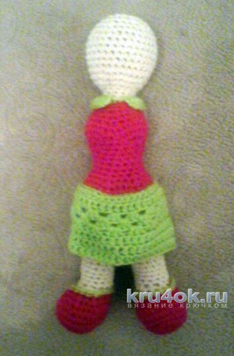 Pupa - strawberry crochet. Katerina's work knitting and knitting patterns