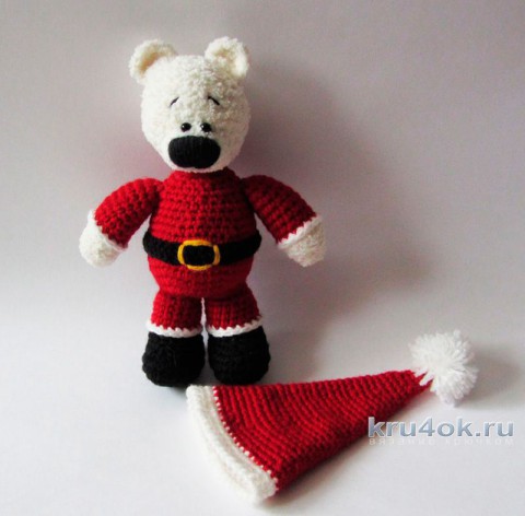 New Year's toy Teddy bear - Klaus. The work of Catherine Aleshina knitting and knitting patterns