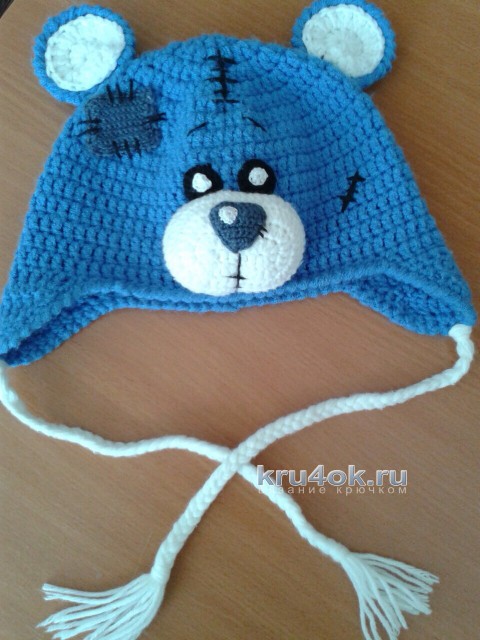 Knitted hat Teddy. The work of Alena T. knitting and knitting patterns