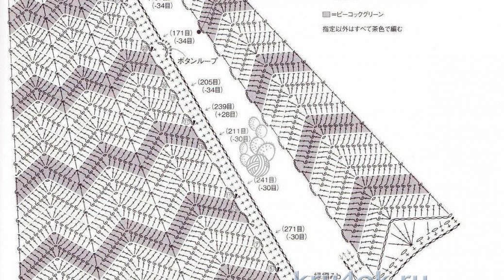 Платье зигзаг крючком для девочки схема и описание