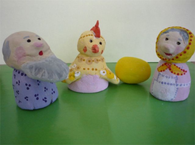 Figures of characters from puff pastry