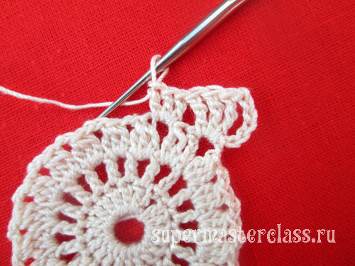 Crochet: square, rectangular napkins
