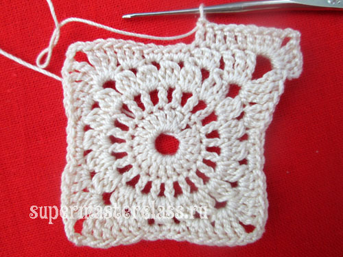 Crochet square napkin patterns