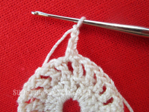 Crochet square napkin: master class