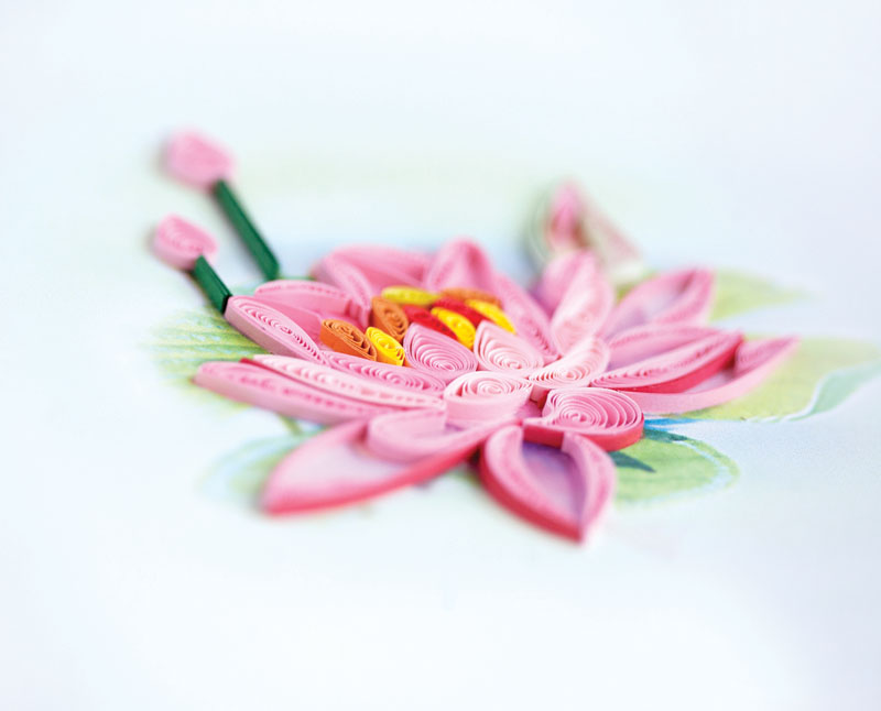 Quilling is een masterclass. Foto's en ansichtkaarten met eigen handen 