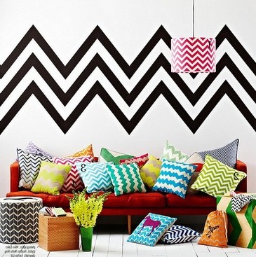 Such zigzags make the room ultra-modern