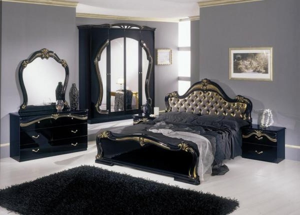 Chic bedroom in two colors