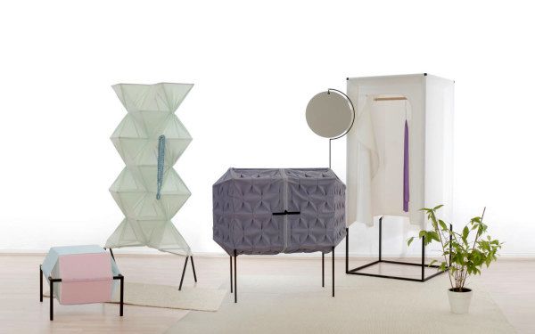 lehký nábytek vyrobený z tkaniny Meike Harde