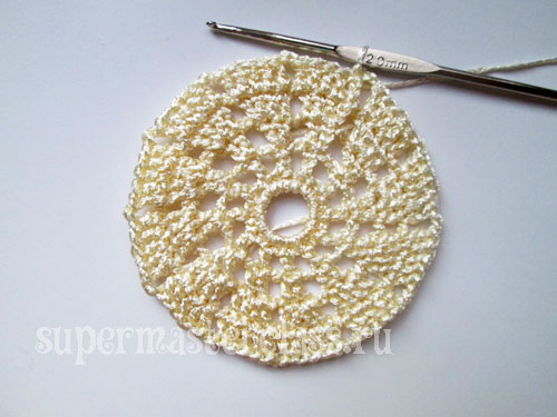 Knit crochet little napkin (scheme)