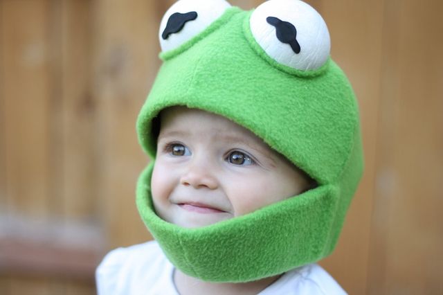 masked boy frog