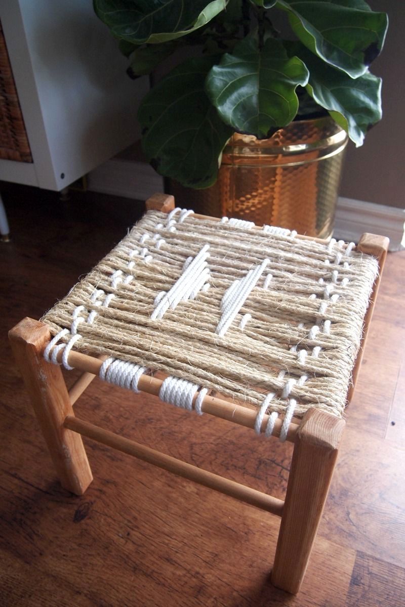 Master class braided stool with your hands 00