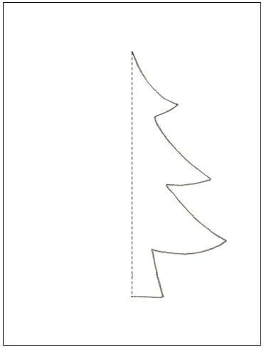 master class gift wrapping with herringbone silhouette - template