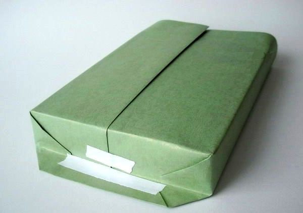 майстер-клас подарункова упаковка з силуетом ялинки крок 6