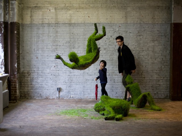 zielone rzeźby mathilde roussel-giraudy