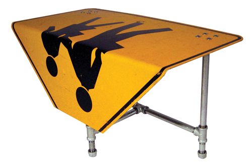 furniture from traffic signs Tim Delger 