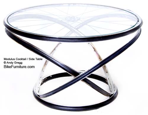 стіл з велосипедних коліс bike furniture