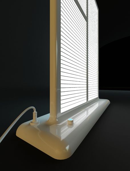 настільна лампа - вікно