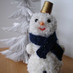 Ideas for creating New Year snowmen with their own hands